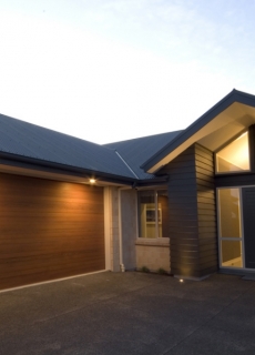 Horizontal Cedar Garage Doors